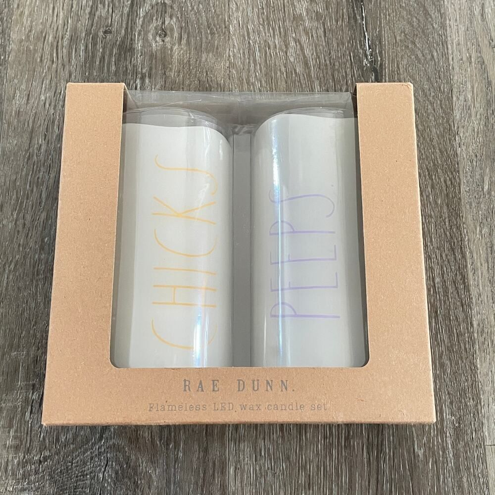 NEW Rae Dunn Flameless LED Wax Candle Set Easter - Picture 5 of 5